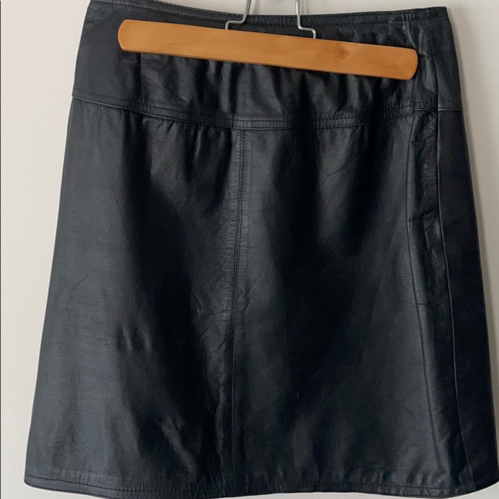 Vintage Faux Leather Skirt